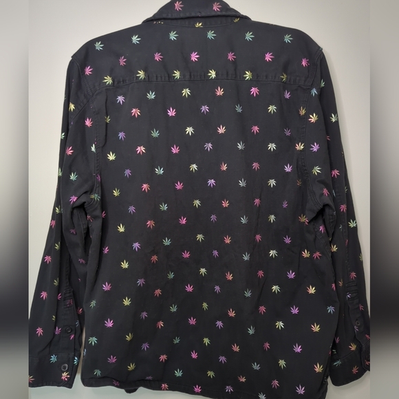 Drill Clothing Company Colorful Leaf Button Shirt XL - Picture 12 of 13